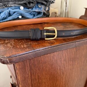 Vintage Coach black leather belt Size 36